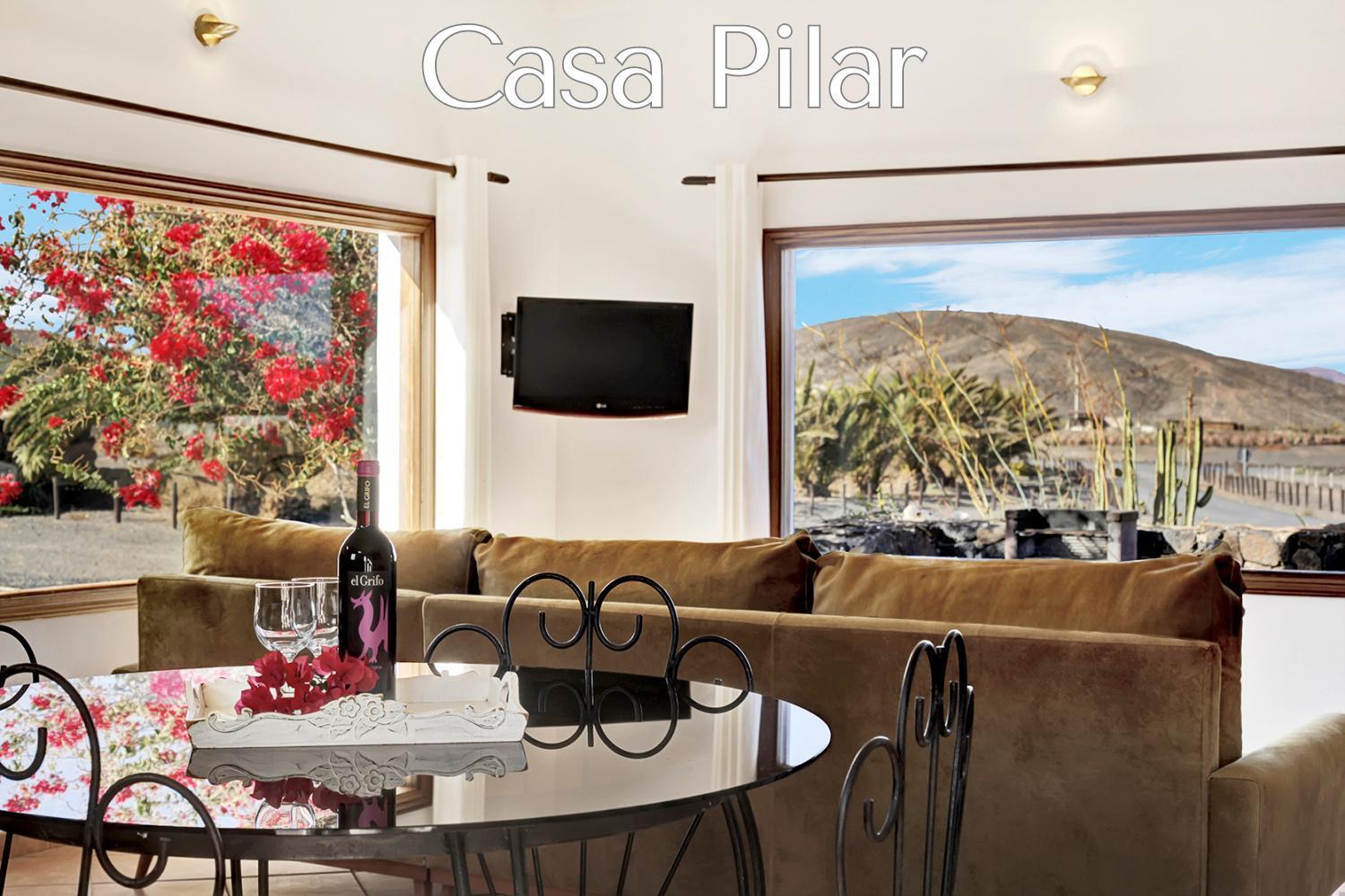 Casa Pilar, Aurora Y Tarabilla En Finca Ecologica Teguitar Luaran gambar