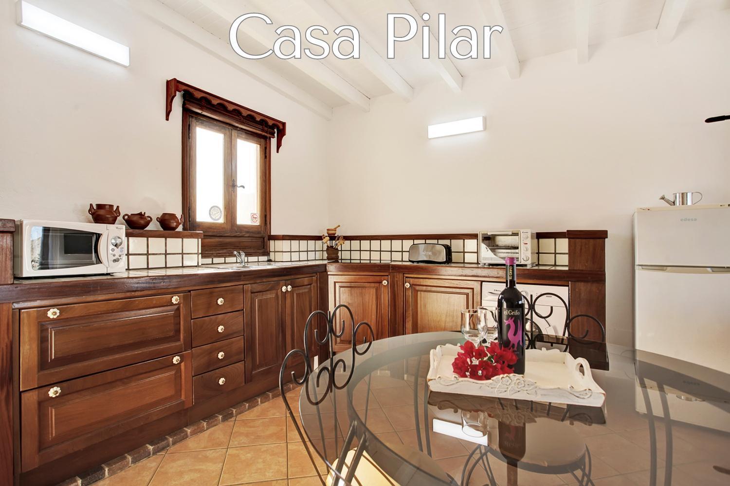 Casa Pilar, Aurora Y Tarabilla En Finca Ecologica Teguitar Luaran gambar